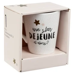 Gifi Mug en porcelaine Déjeuner de Star 27cl