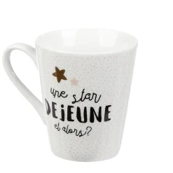 Gifi Mug en porcelaine Déjeuner de Star 27cl