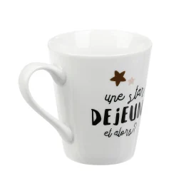 Gifi Mug en porcelaine Déjeuner de Star 27cl