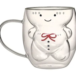 Gifi Mug en verre à double paroi décor personnage 300 ml