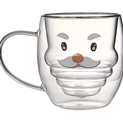 Gifi Mug en verre à double paroi décor personnage 300 ml