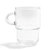 Gifi Mug en verre transparent Cozy empilable 36cl