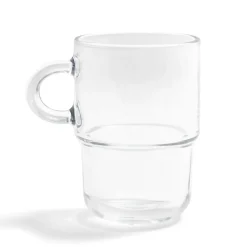 Gifi Mug en verre transparent Cozy empilable 36cl