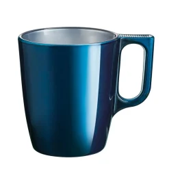 Gifi Mug en verre trempé Luminarc flashy bleu pétrôle 50 cl
