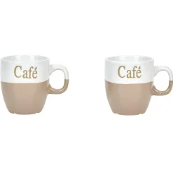 Gifi Mug faïence bicolore café