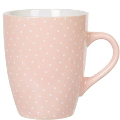 Gifi Mug faïence rose motifs pois blancs