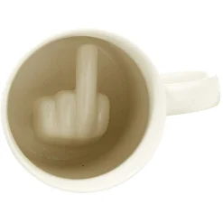 Gifi Mug fond doigt d'honneur blanc