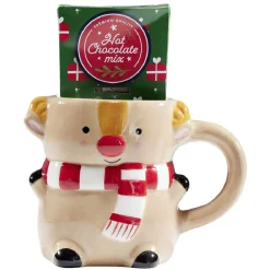 Gifi Mug forme personnage de Noël multicolore