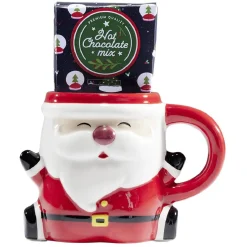 Gifi Mug forme personnage de Noël multicolore