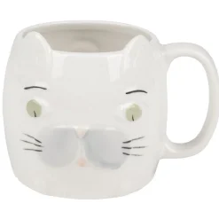 Gifi Mug gris design animal blanc