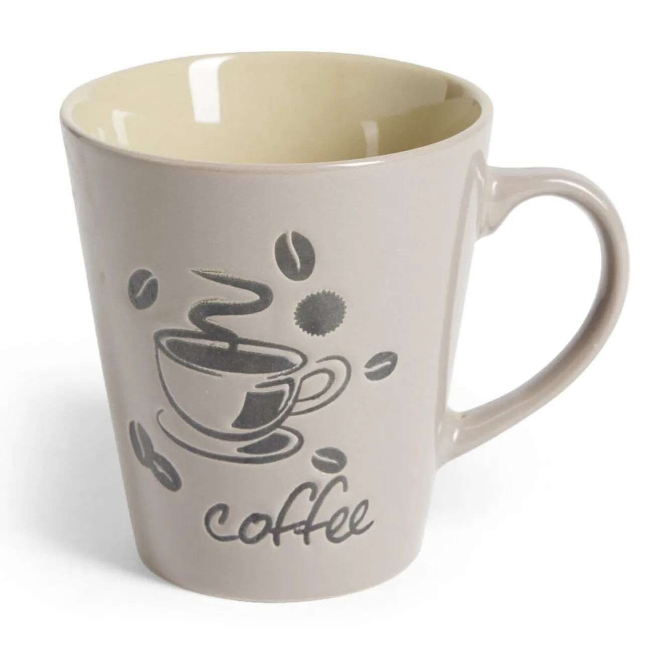 Gifi Mug grès 600mL Ø9xH10cm - 4 coloris
