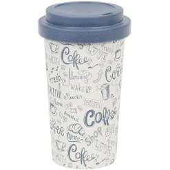 Gifi Mug imprimé avec couvercle uni 400 ml