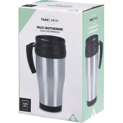 Gifi Mug isotherme 400ml gris noir