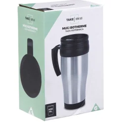 Gifi Mug isotherme 400ml gris noir