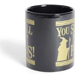 Gifi Mug Le Seigneur des Anneaux Vous ne passerez pas noir et doré 315ml
