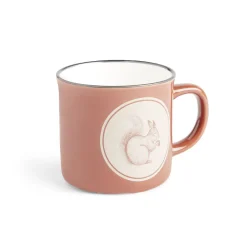 Gifi Mug motif écureuil en faïence marron 320ml