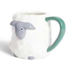 Gifi Mug mouton dolomite blanc et gris Ø10xH10cm