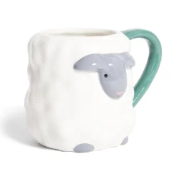 Gifi Mug mouton dolomite blanc et gris Ø10xH10cm