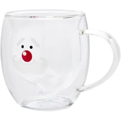 Gifi Mug Noël verre double paroi 30cl - 2 modèles