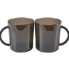 Gifi Mug plastique noir x2