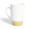 Gifi Mug porcelaine blanc et beige 500ml