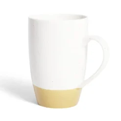 Gifi Mug porcelaine blanc et beige 500ml