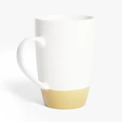 Gifi Mug porcelaine blanc et beige 500ml