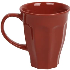Gifi Mug rouge cotelé