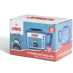 Gifi Mug thermoréactif requin Les dents de la mer forme TV bleu 500ml