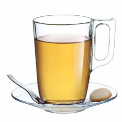 Gifi Mug transparent en verre tempé lisse Luminarc 32cl