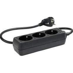Gifi Accessoires Électriques^Multiprise noire 3 prises