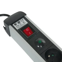 Gifi Accessoires Électriques^Multiprise parafoudre 6 prises et 2 usb noir