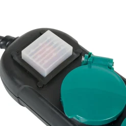 Gifi Accessoires Électriques^Multiprise étanche 4 prises noir et vert
