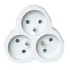 Gifi Accessoires Électriques^Multiprise triangulaire blanche 3 prises