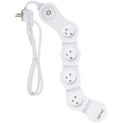 Gifi Accessoires Électriques^Multiprise 4x16A et 2 usb blanc