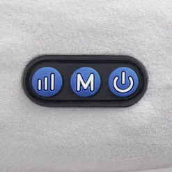 Gifi Bien-Être^Oreiller de massage gris et blanc 2 points de stimulation