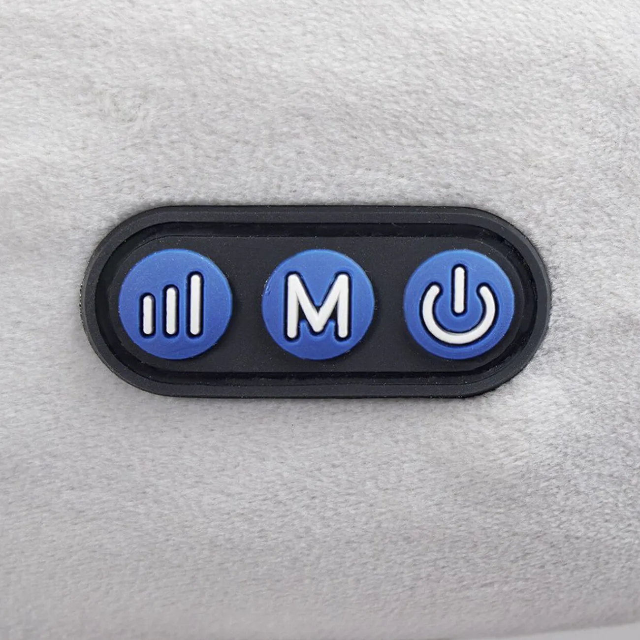 Gifi Bien-Être^Oreiller de massage gris et blanc 2 points de stimulation