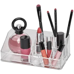Gifi Beauté^Organisateur 9 compartiments transparent pour pinceaux et maquillage