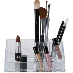 Gifi Beauté^Organisateur 9 compartiments transparent pour pinceaux et maquillage