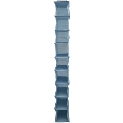 Gifi Rangement|Organisateur de vêtements Bleu - 9 niveaux - 32x15xH128 cm