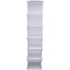 Gifi Rangement|Organisateur de vêtements Blanc - 6 niveaux - 30x30xH128 cm