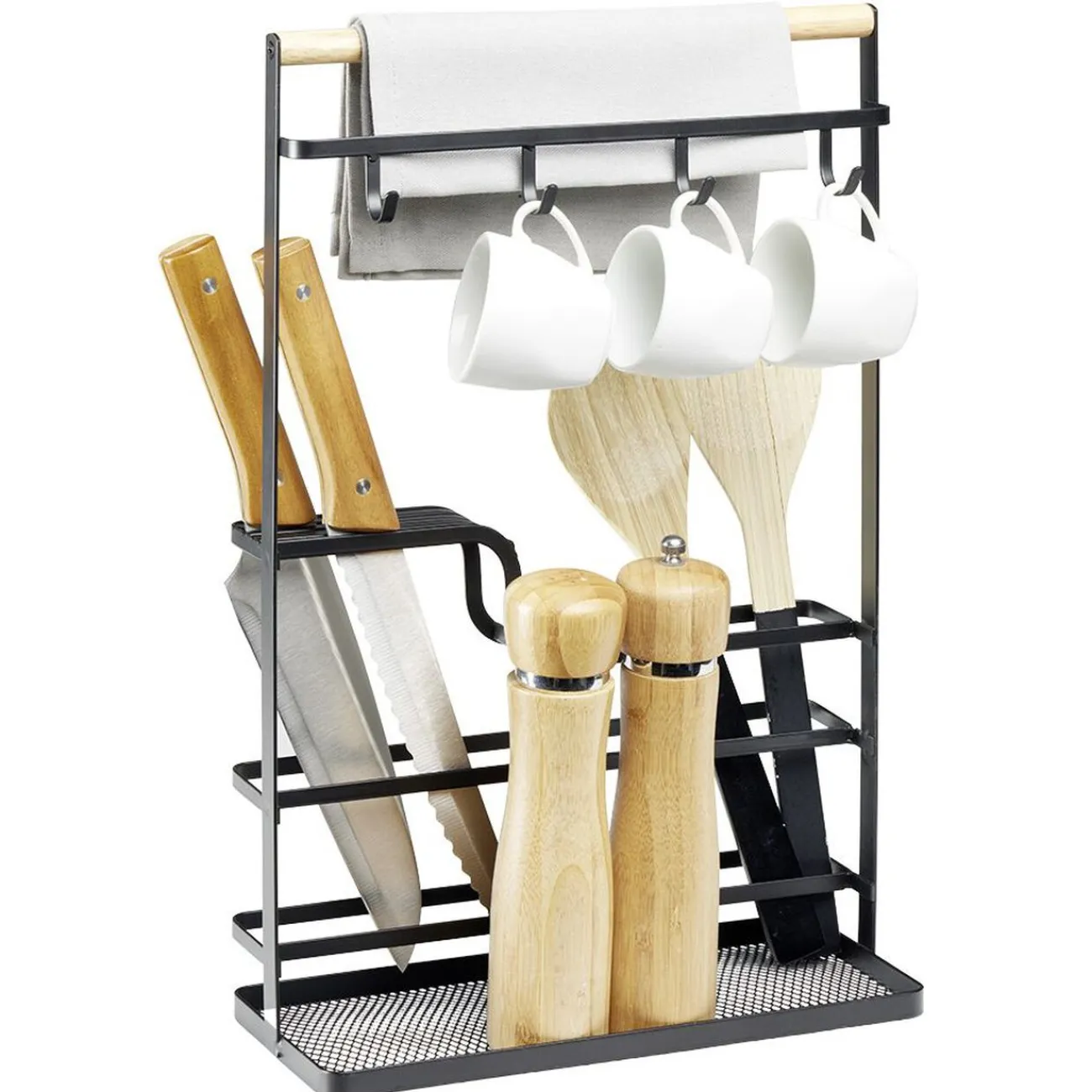 Gifi Organiseur de cuisine métal noir