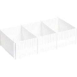 Gifi Rangement|Organiseur de tiroir blanc découpable x4