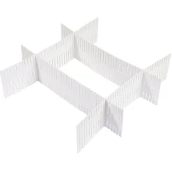 Gifi Rangement|Organiseur de tiroir blanc découpable x4