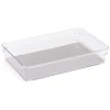 Gifi Rangement|Organiseur de tiroir plastique transparent 25x16,3xH.4,8cm
