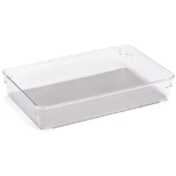Gifi Rangement|Organiseur de tiroir plastique transparent 25x16,3xH.4,8cm