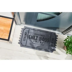 Gifi Nettoyage Et Entretien|Paillasson antidérapant design Bienvenue Chez Nous