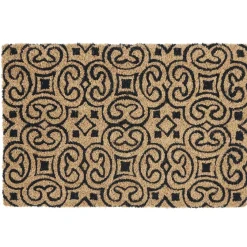 Gifi Nettoyage Et Entretien|Paillasson coco arabesques marron noir