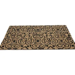 Gifi Nettoyage Et Entretien|Paillasson coco arabesques marron noir