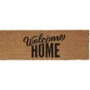 Gifi Nettoyage Et Entretien|Paillasson coco design Welcome Home noir marron 75x25 cm